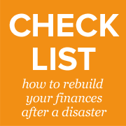 Checklist to rebuild your finances