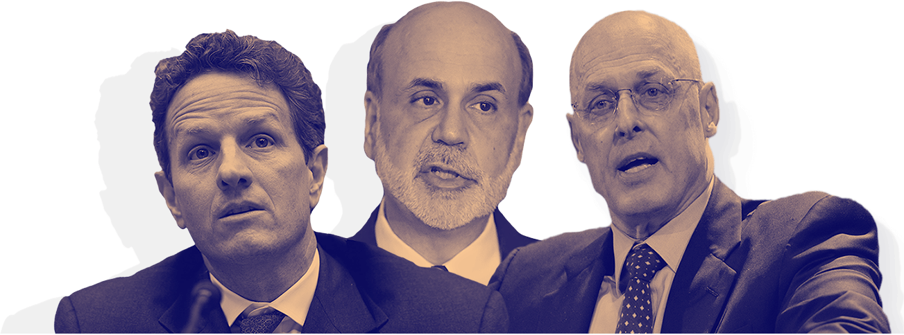 Image result for bernanke, paulson and geithner as three stooges of finance