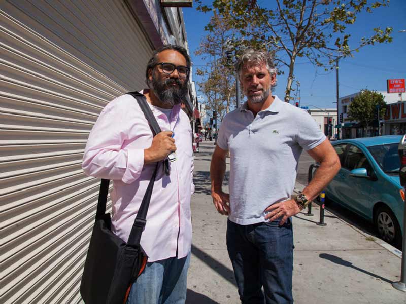 Dave Walker (right) with business partner Jeffrey Birkmeyer. Walker recently bought Frank's Camera. (Photo credit: Rafael Cardenas)